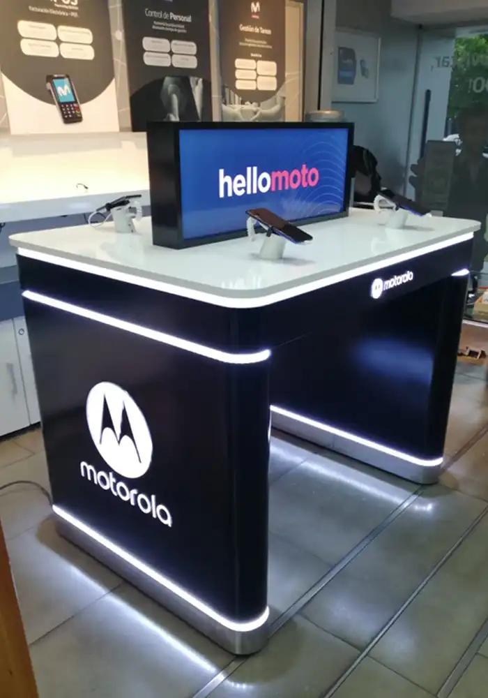 Mesa exhibidora